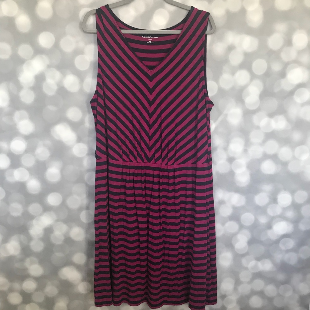 Chevron Stripe Tank Dress